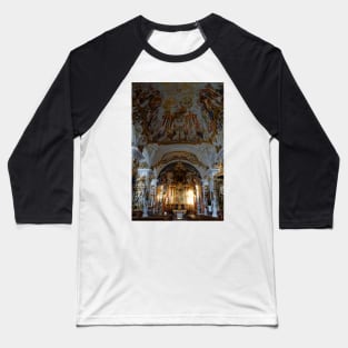 Monastery church Raitenhaslach near Burghausen in Upper Bavaria Baseball T-Shirt